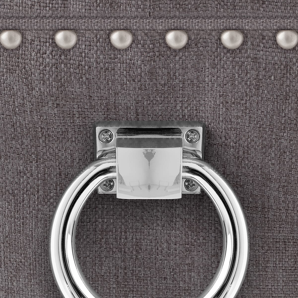 Silla Tela Roble - Ascot Gris Oscuro