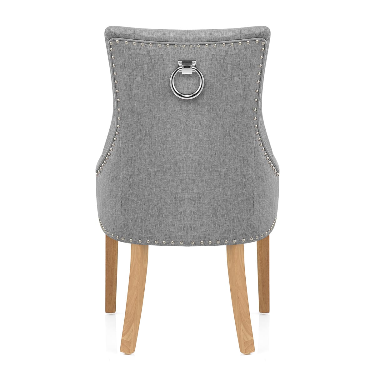 Silla Tela Roble - Ascot Gris