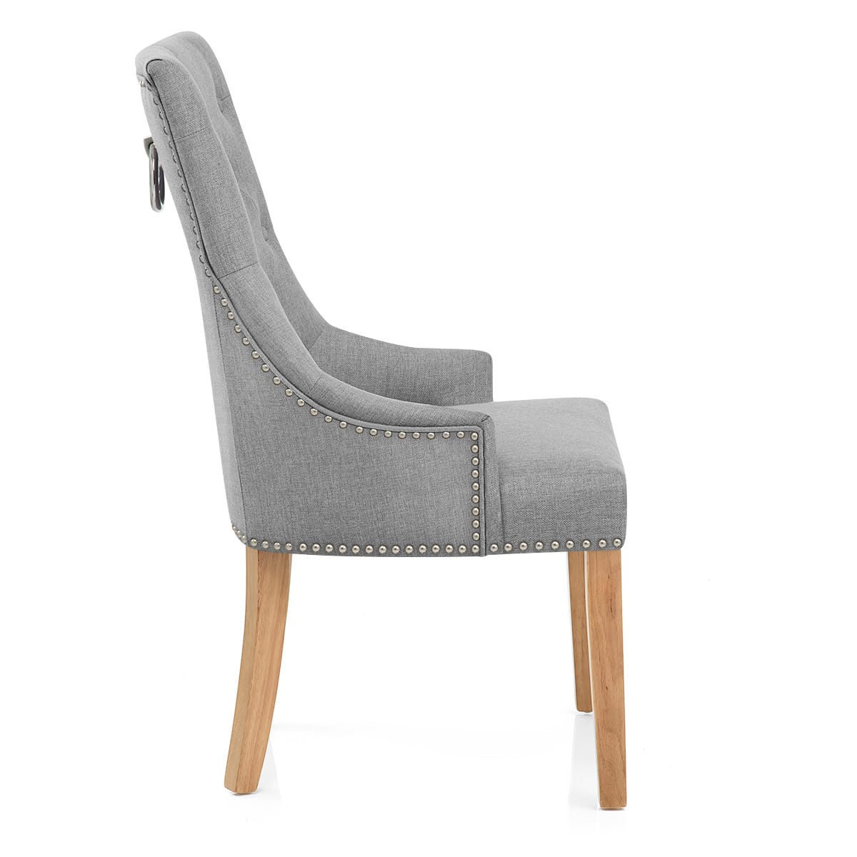 Silla Tela Roble - Ascot Gris