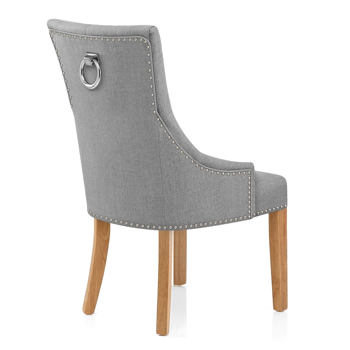 Silla Tela Roble - Ascot Gris
