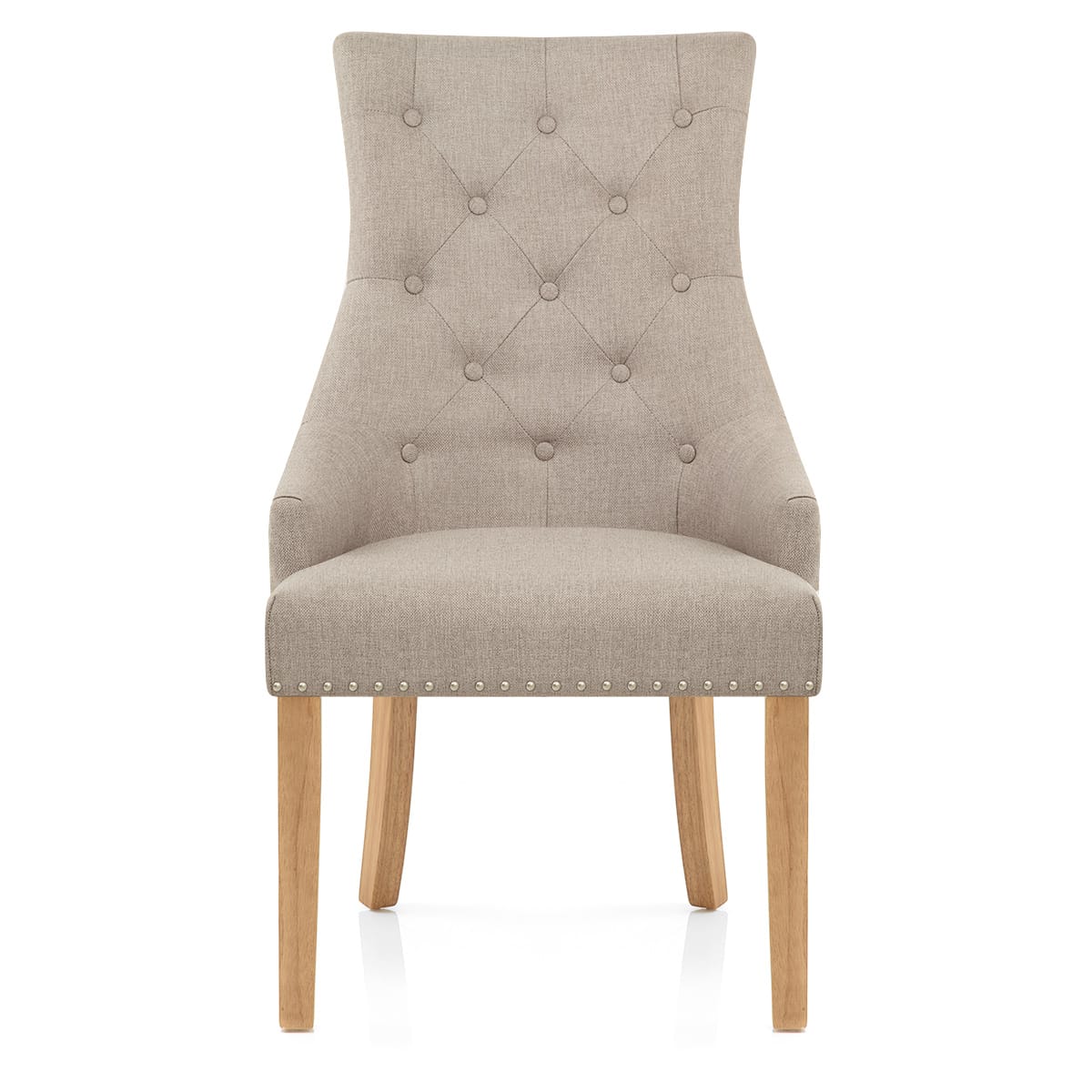 Silla Tela Roble - Ascot Gris Pardo