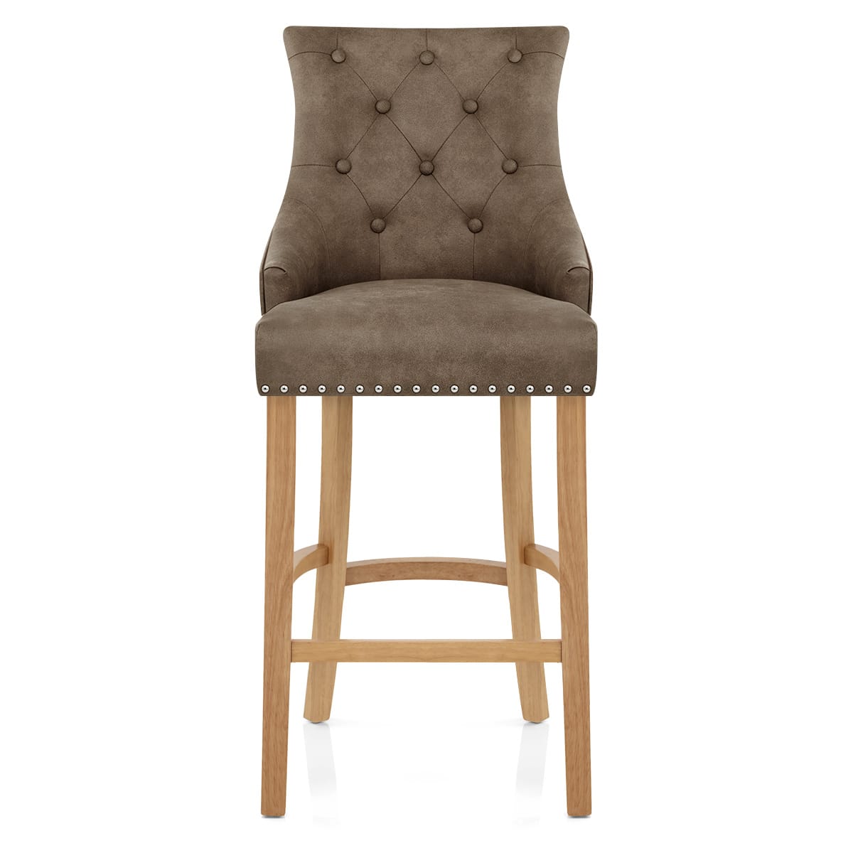Taburete Polipiel Roble - Ascot Marrón