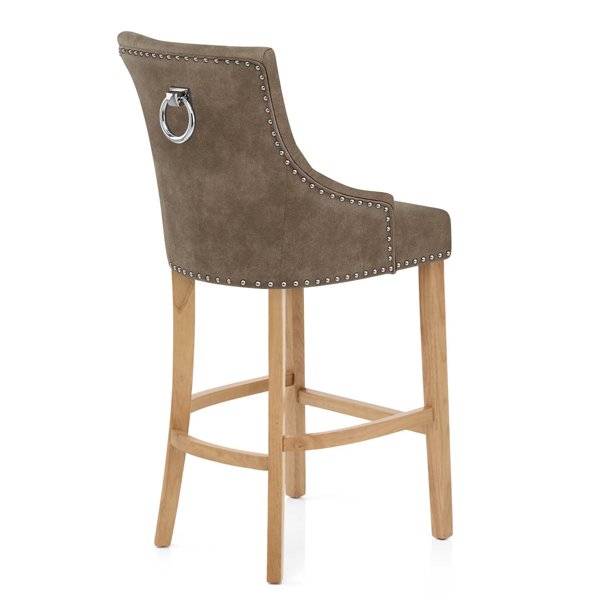 Taburete Polipiel Roble - Ascot Marrón