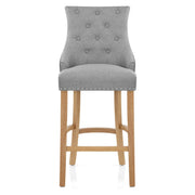 Taburete Tela Roble - Ascot Gris