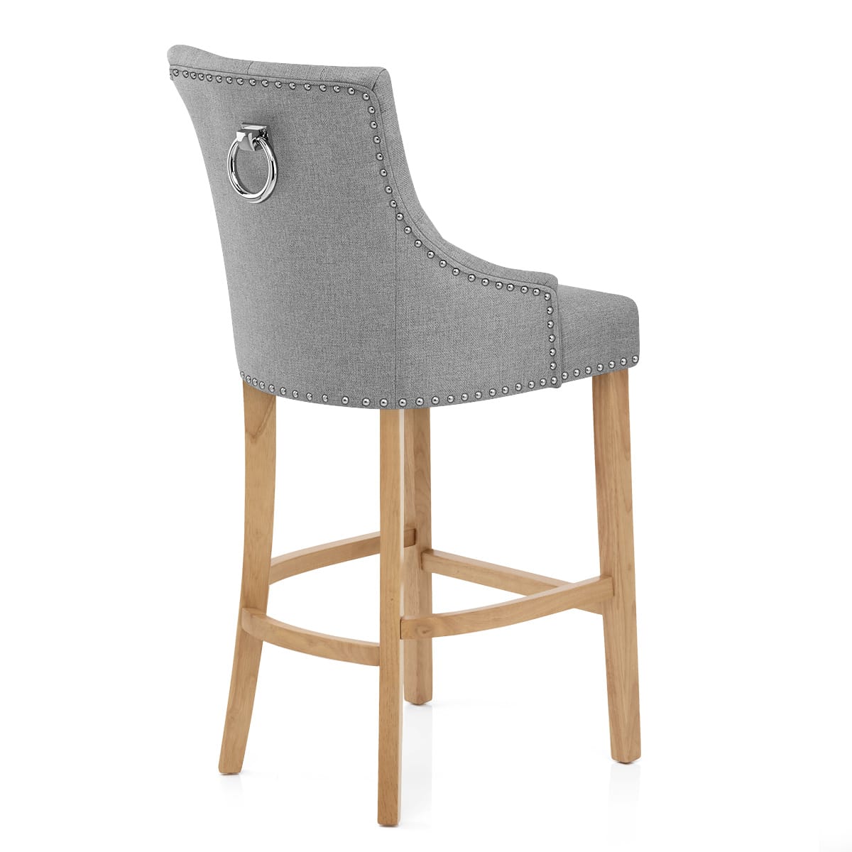 Taburete Tela Roble - Ascot Gris