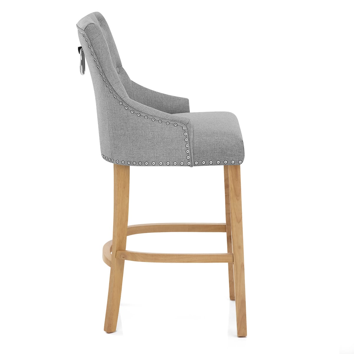 Taburete Tela Roble - Ascot Gris