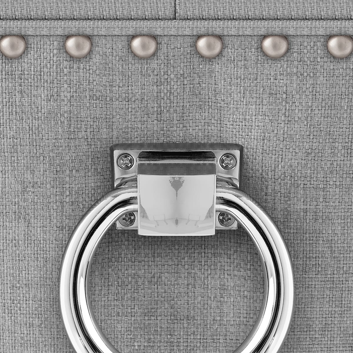 Taburete Tela Roble - Ascot Gris