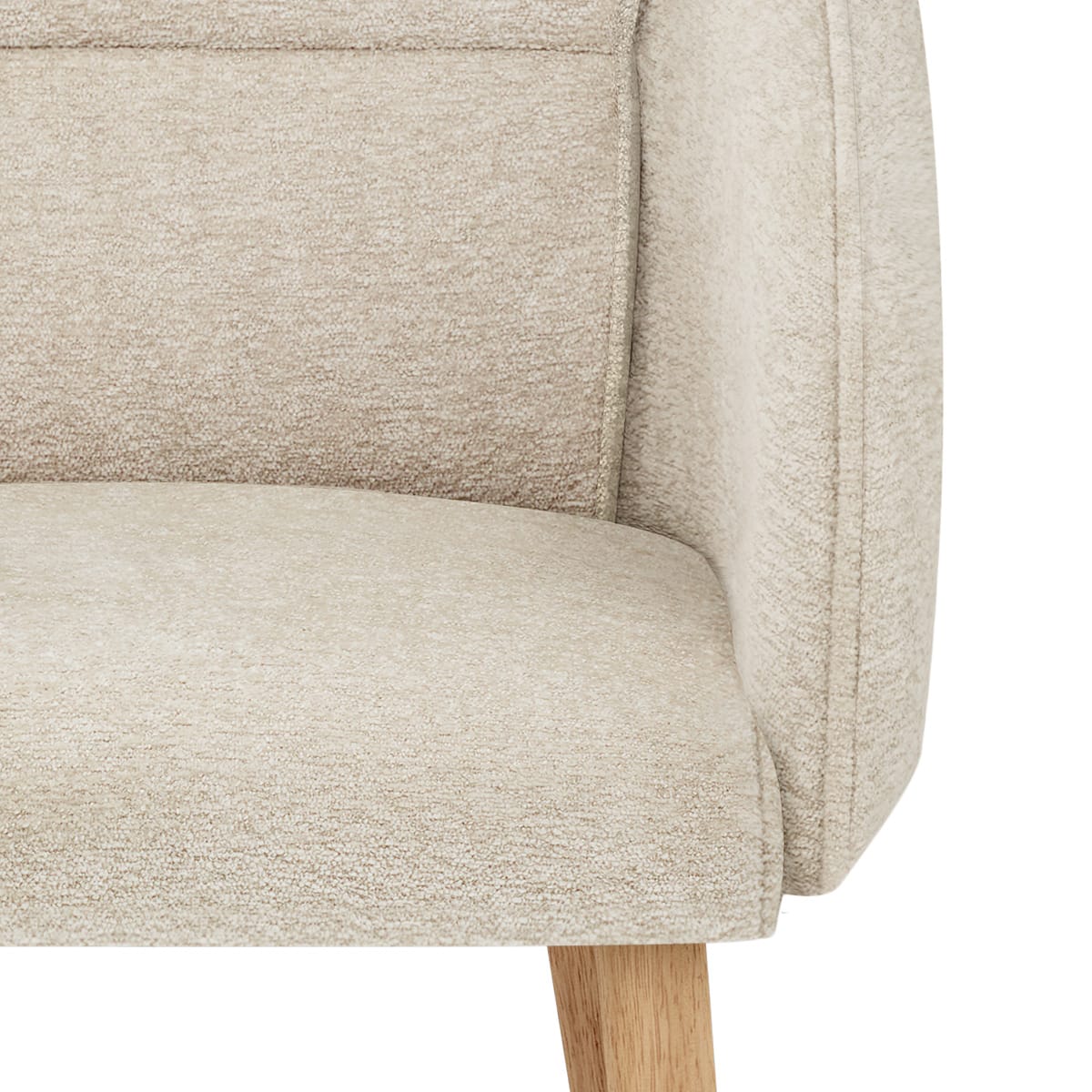 Silla Tela Madera - Asti Crema