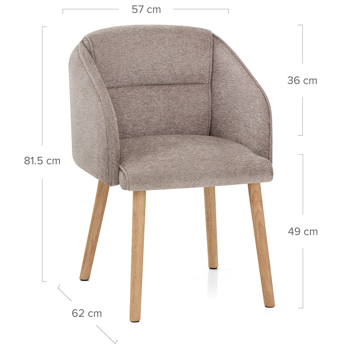 Silla Tela Madera - Asti Marrón