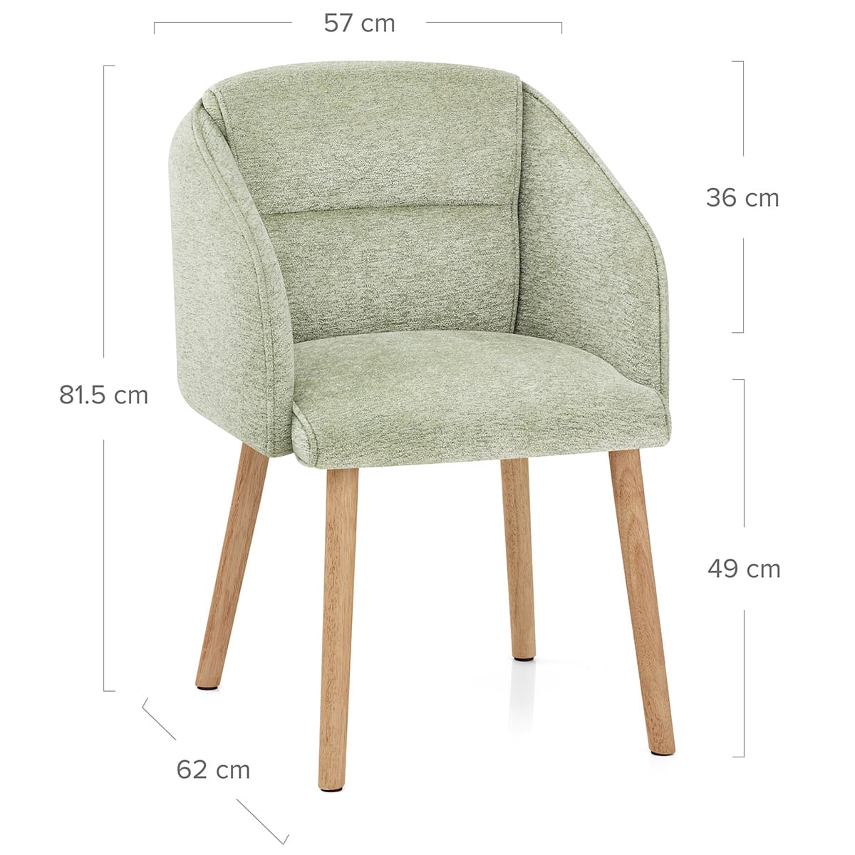 Silla Tela Madera - Asti Verde