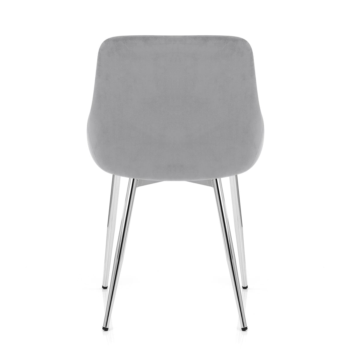 Silla Terciopelo Cromo - Aston Gris