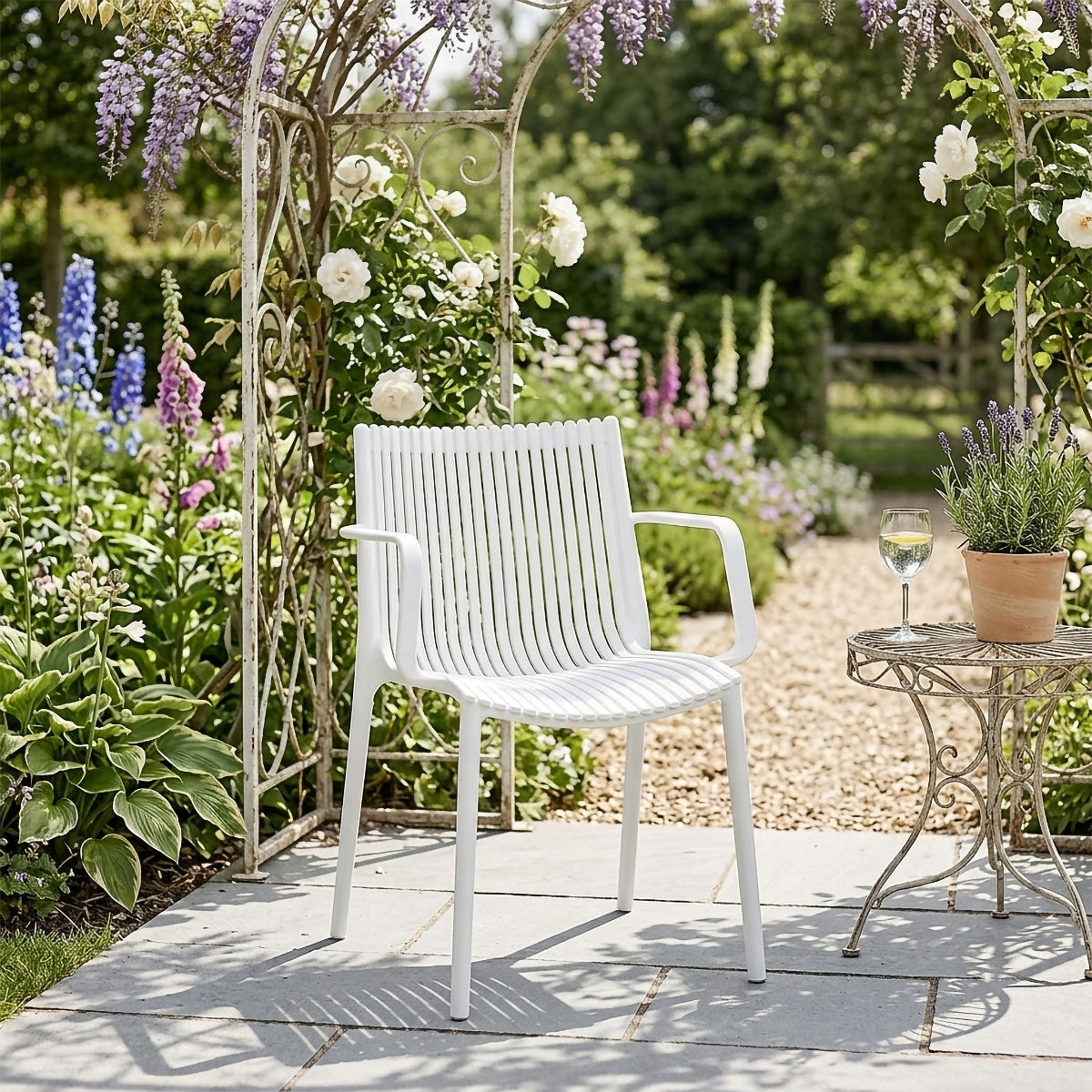 Sillón Resina Exterior - Aura Blanco
