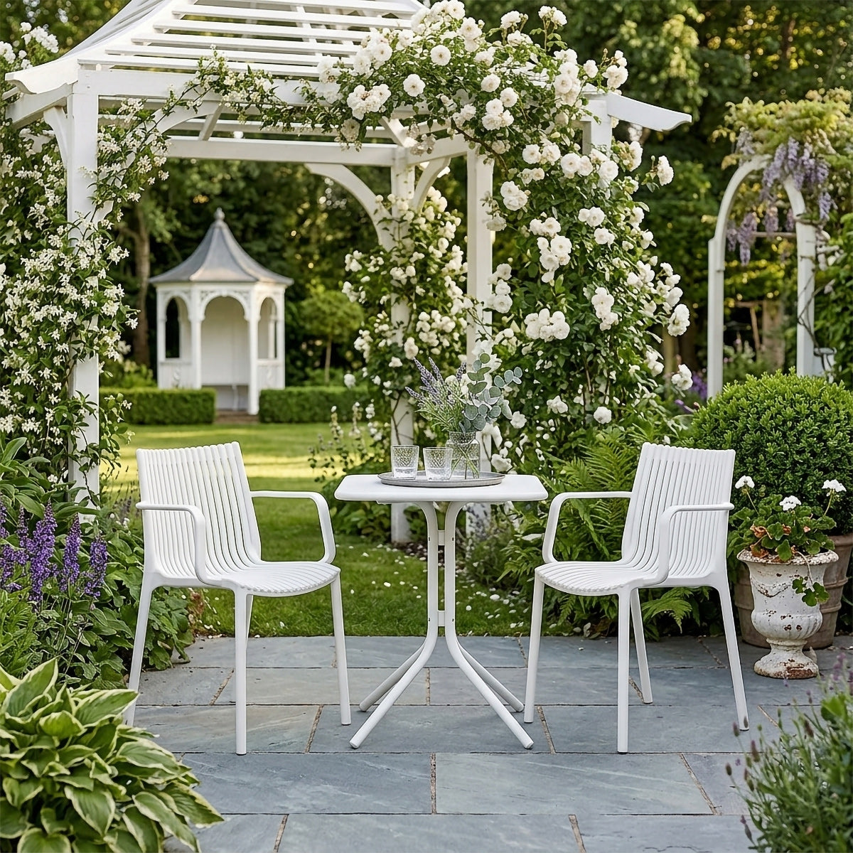 Sillón Resina Exterior - Aura Blanco