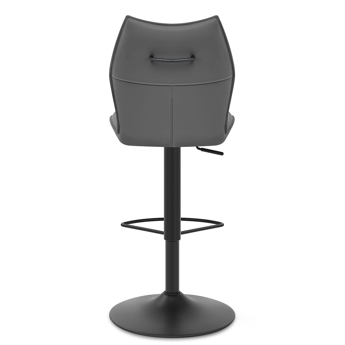 Taburete Cuero Sintético - Ava Gris