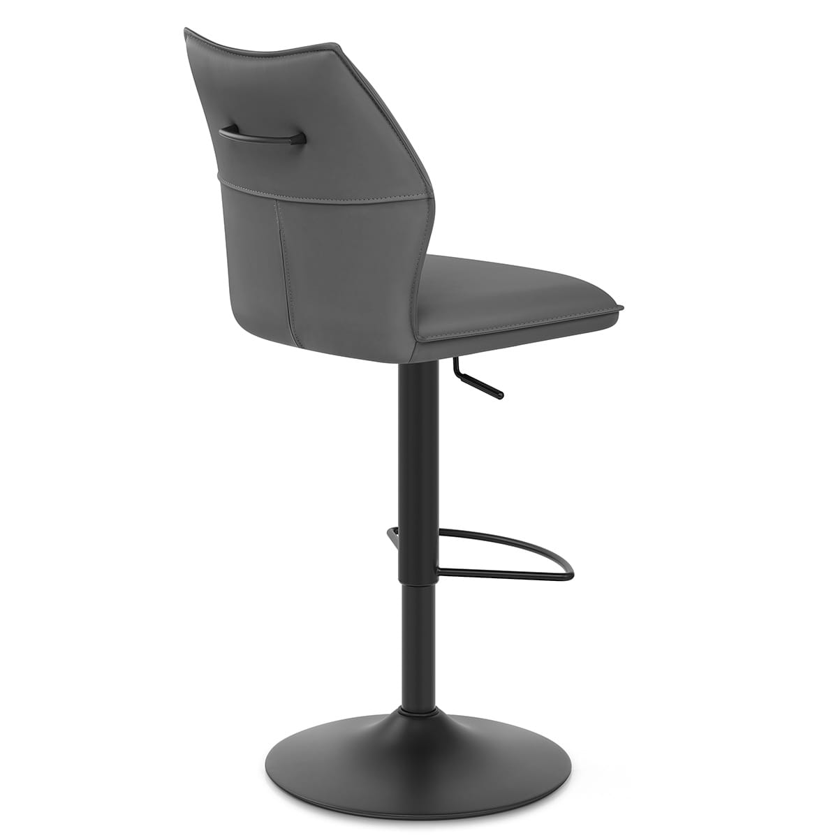 Taburete Cuero Sintético - Ava Gris