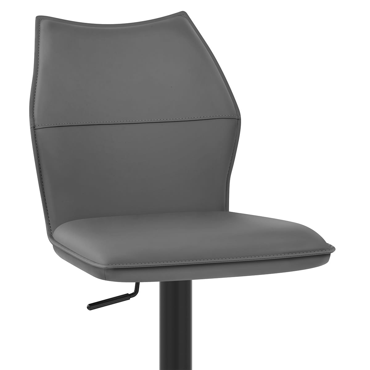 Taburete Cuero Sintético - Ava Gris