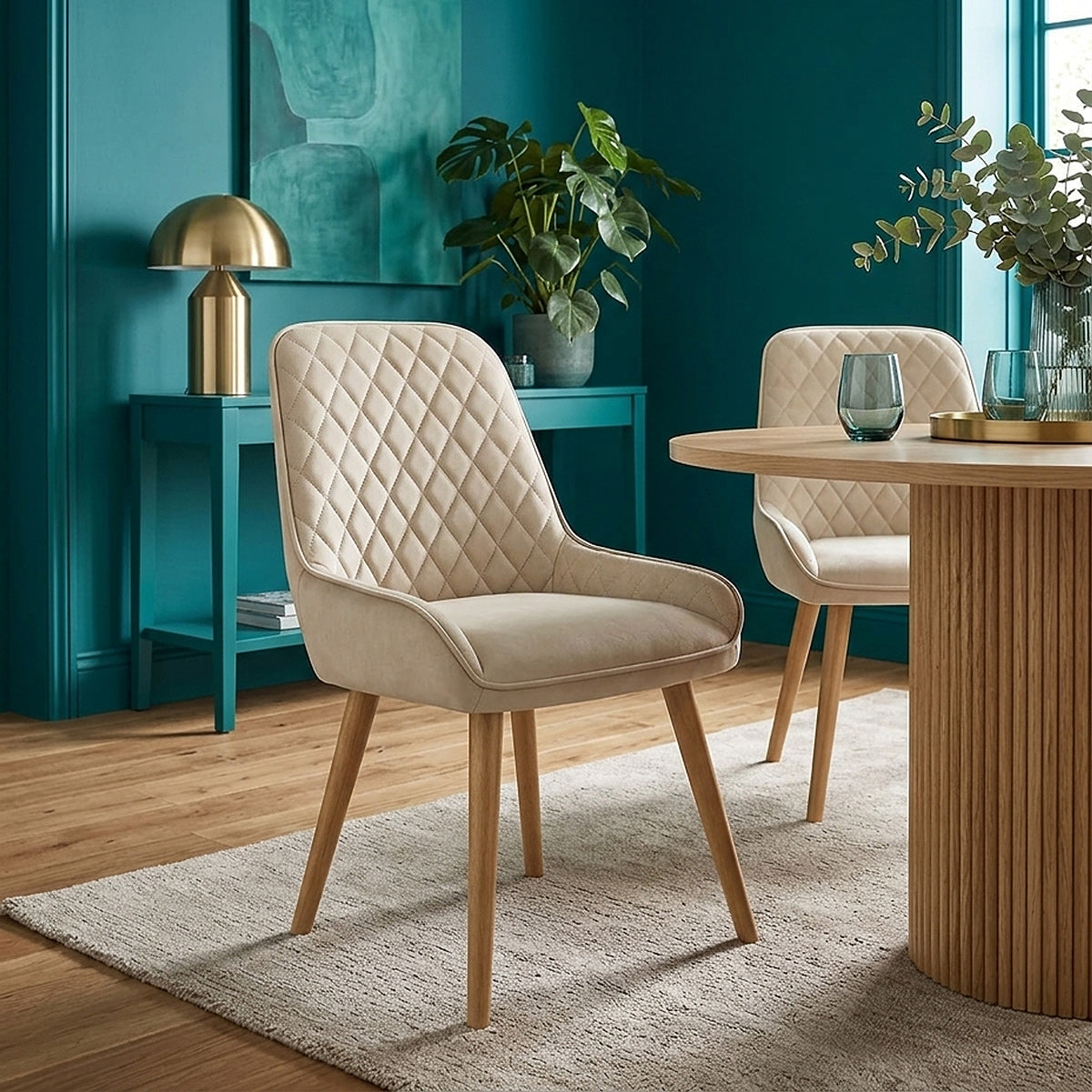 Silla Sintético Roble - Azure Crema