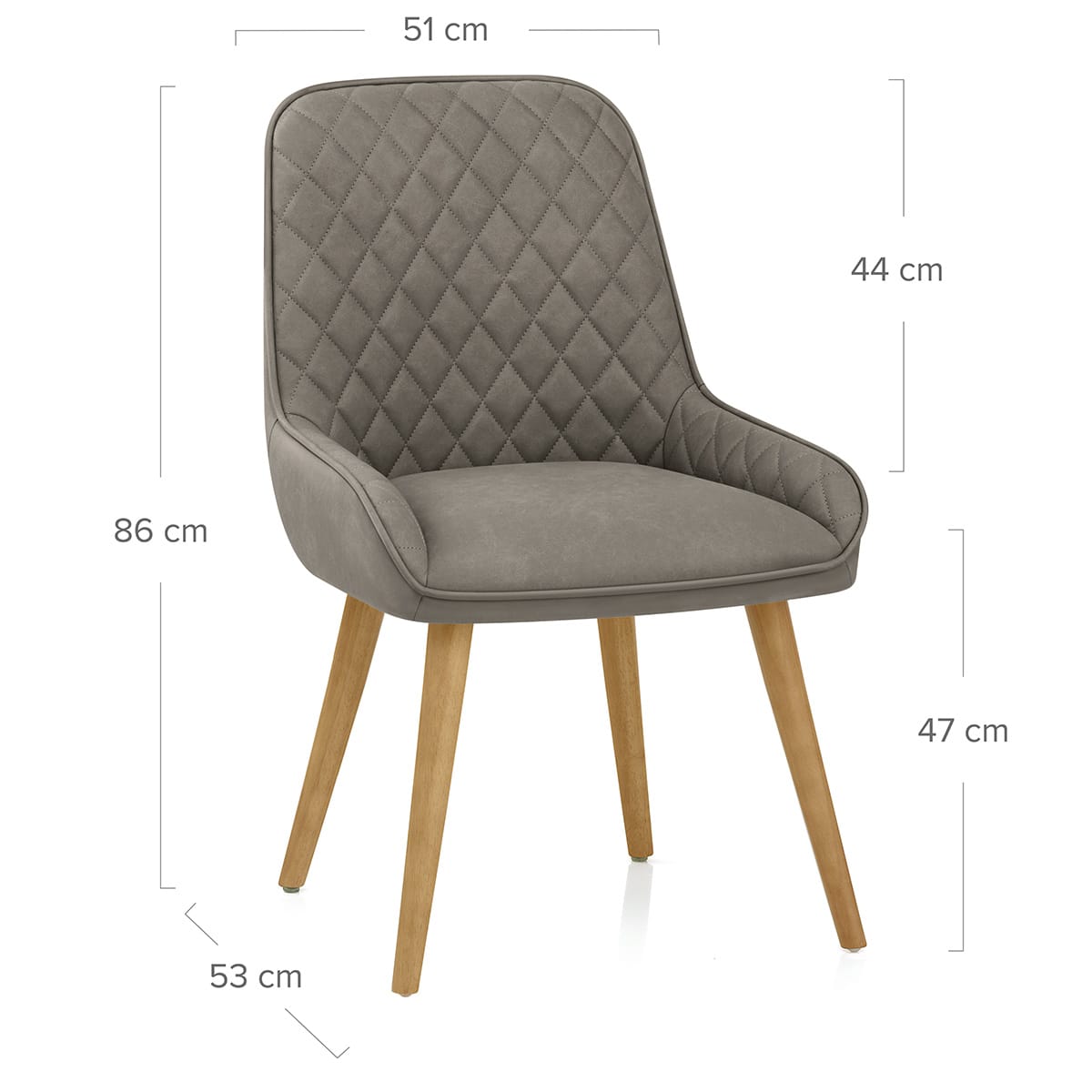 Silla Sintético Roble - Azure Gris