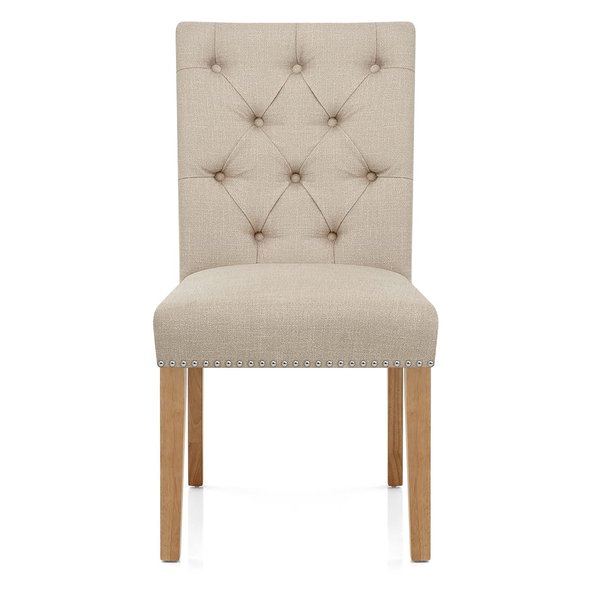 Silla Tela Roble - Barrington Crema