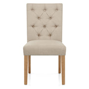 Silla Tela Roble - Barrington Crema