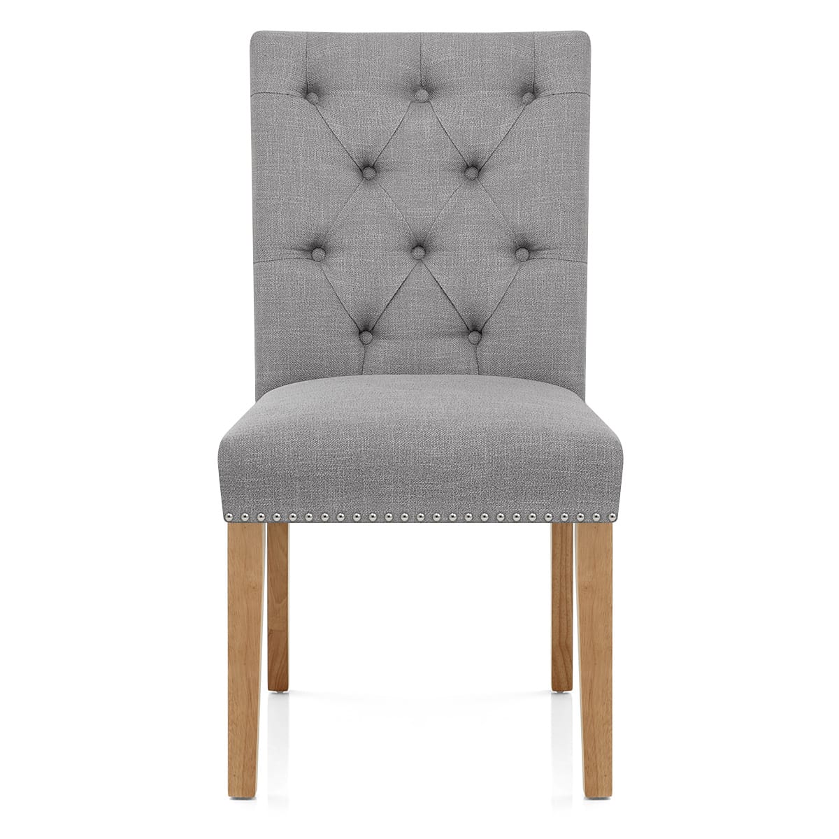 Silla Tela Roble - Barrington Gris