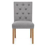 Silla Tela Roble - Barrington Gris