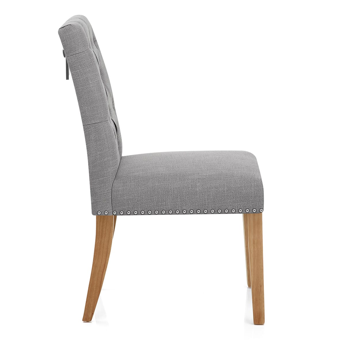 Silla Tela Roble - Barrington Gris