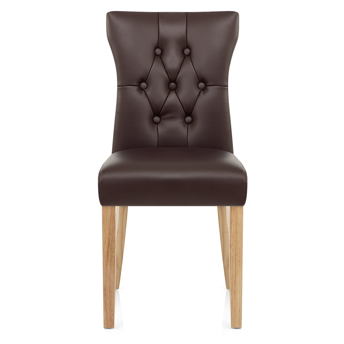 Silla Polipiel Madera - Bradbury Marrón