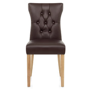 Silla Polipiel Madera - Bradbury Marrón