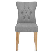 Silla Polipiel Madera - Bradbury Gris