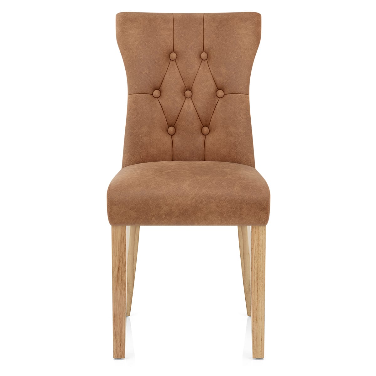 Silla Polipiel Madera - Bradbury Marrón Antiguo