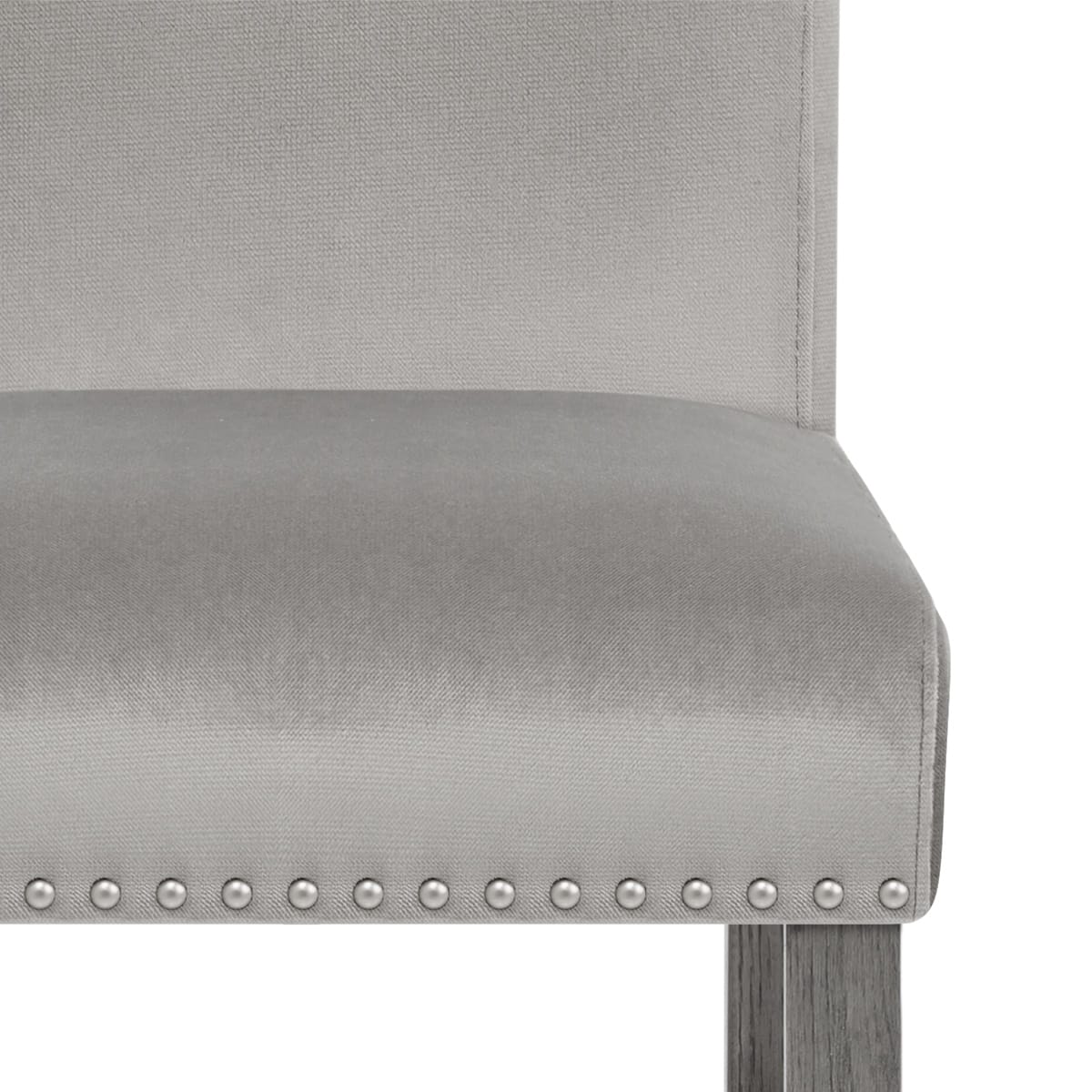 Taburete Madera Terciopelo - Brunswick Gris