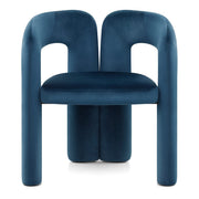 Silla Terciopelo - Bubble Azul