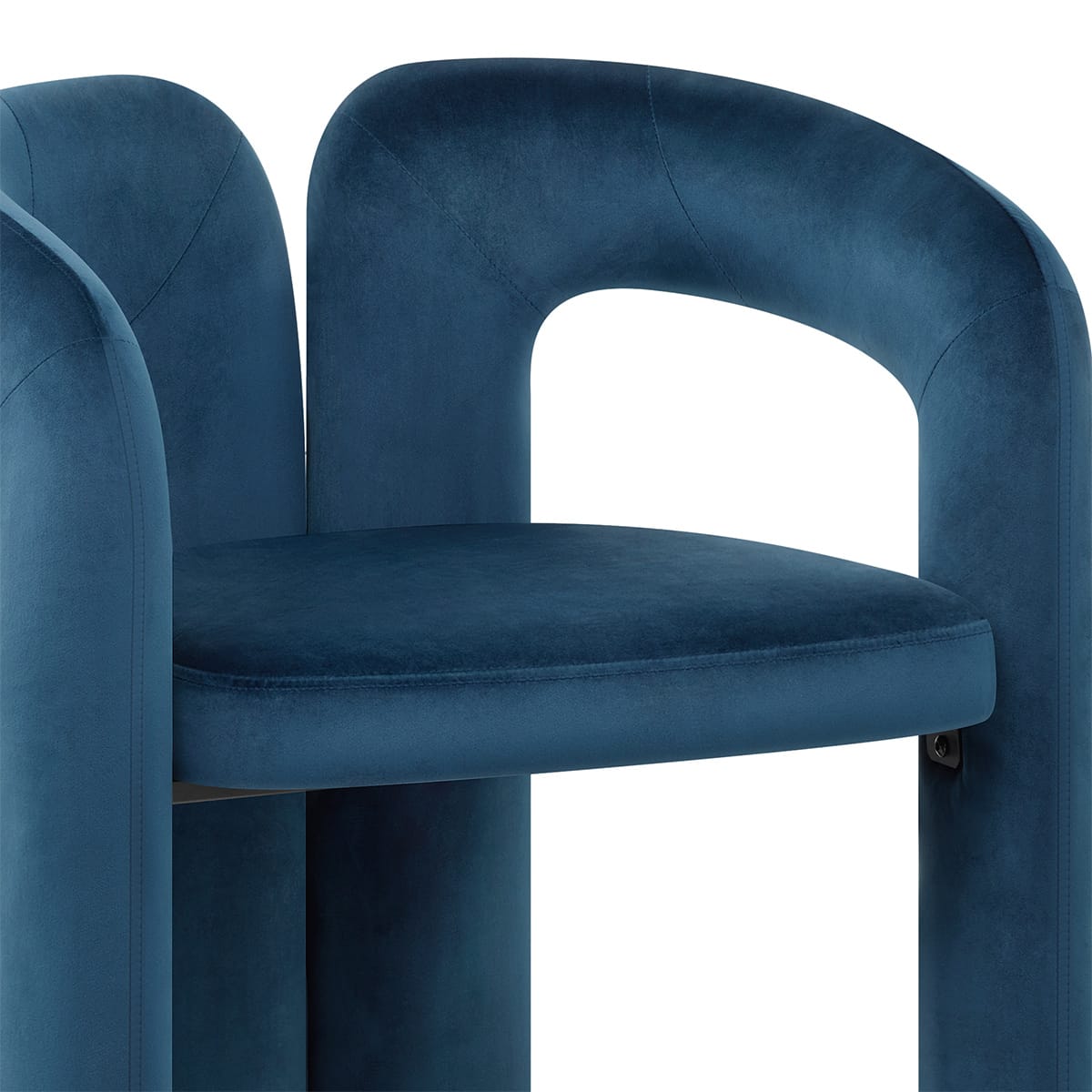 Silla Terciopelo - Bubble Azul
