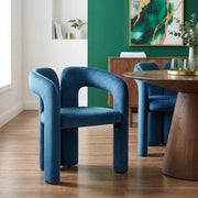 Silla Terciopelo - Bubble Azul