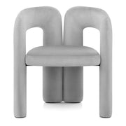 Silla Terciopelo - Bubble Gris