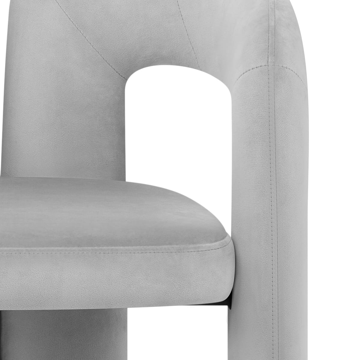 Silla Terciopelo - Bubble Gris