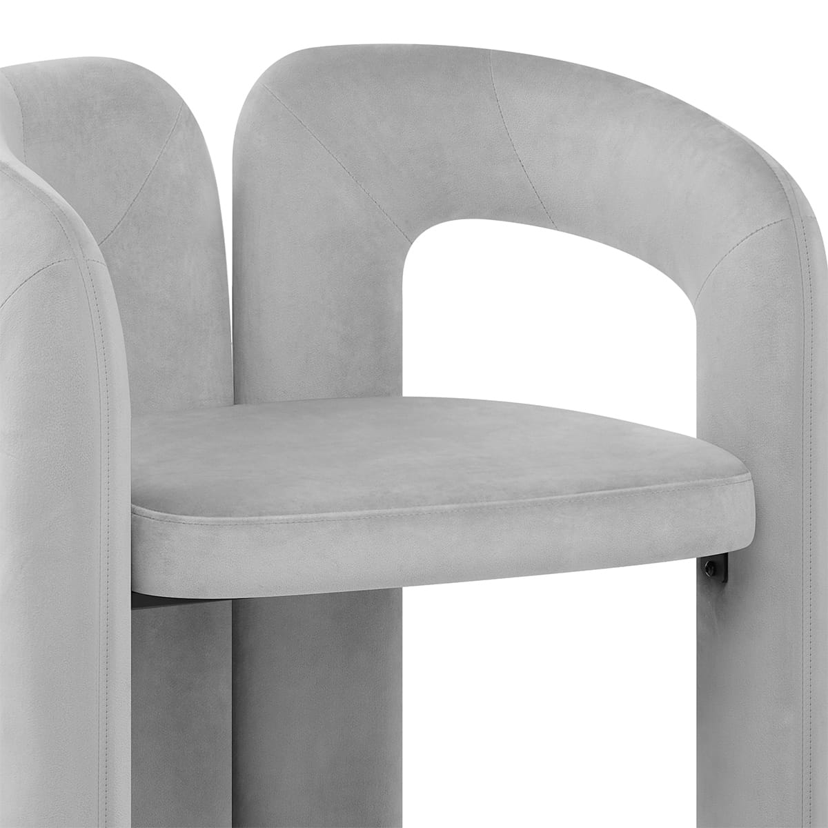 Silla Terciopelo - Bubble Gris