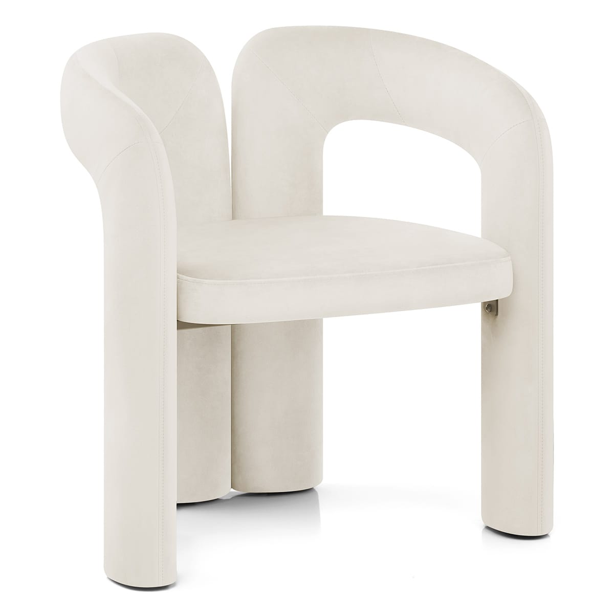 Silla Terciopelo - Bubble Crema