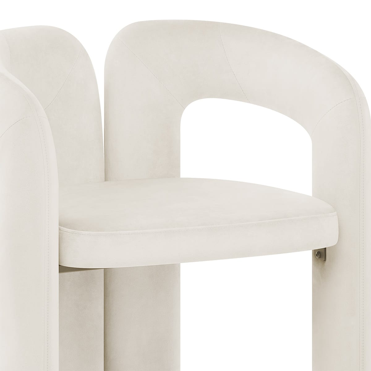 Silla Terciopelo - Bubble Crema