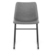 Silla Polipiel Metal - Bucket Gris