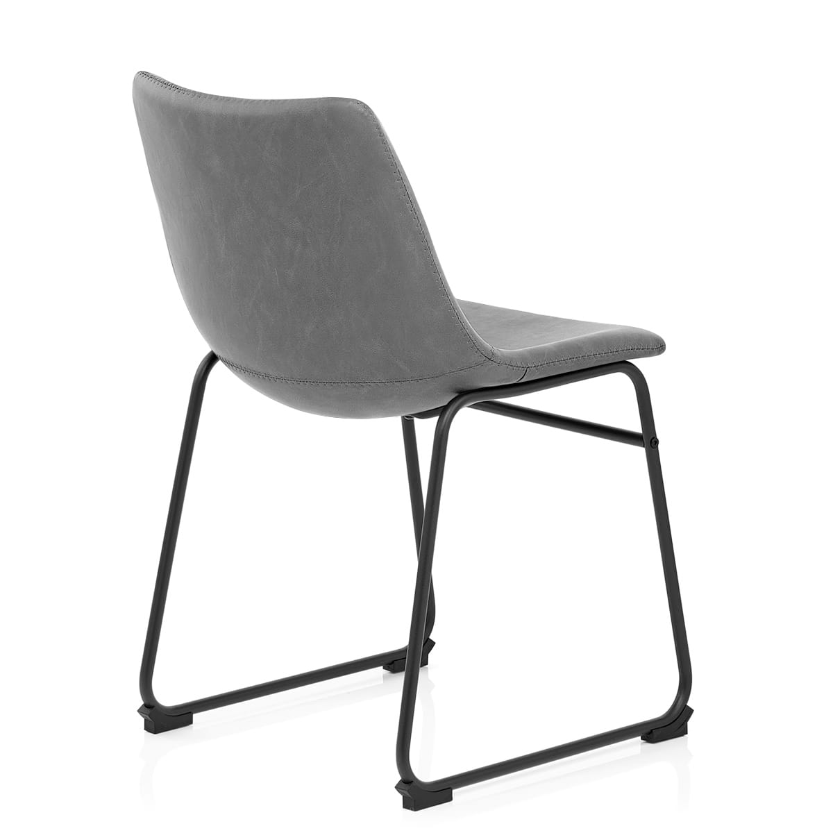 Silla Polipiel Metal - Bucket Gris