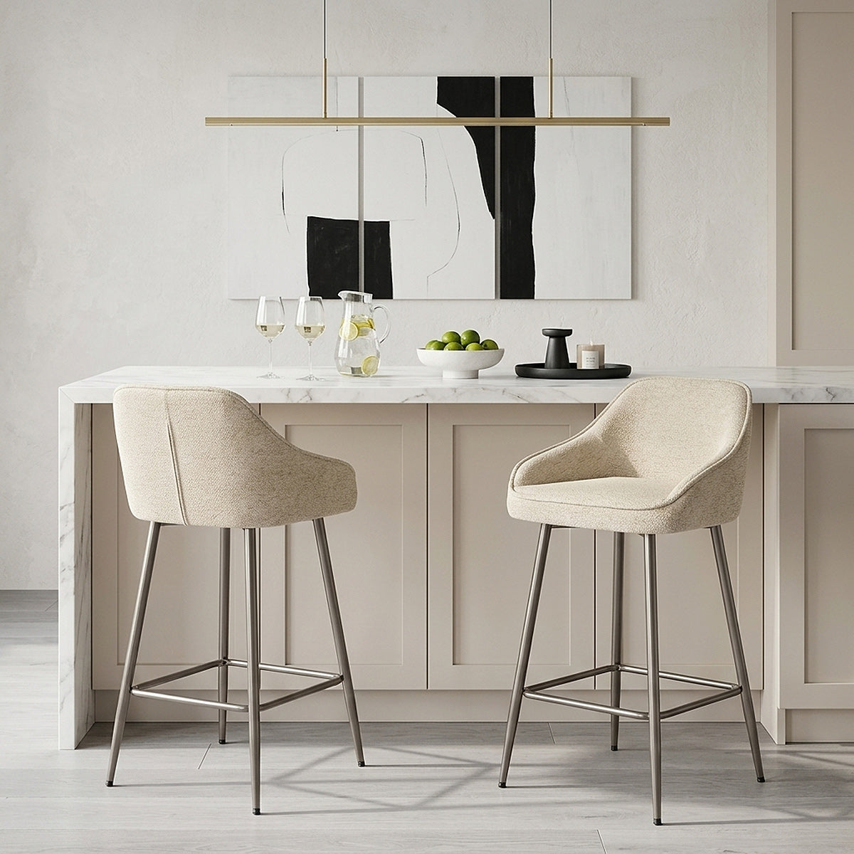 Taburete Tela - Cairns Crema
