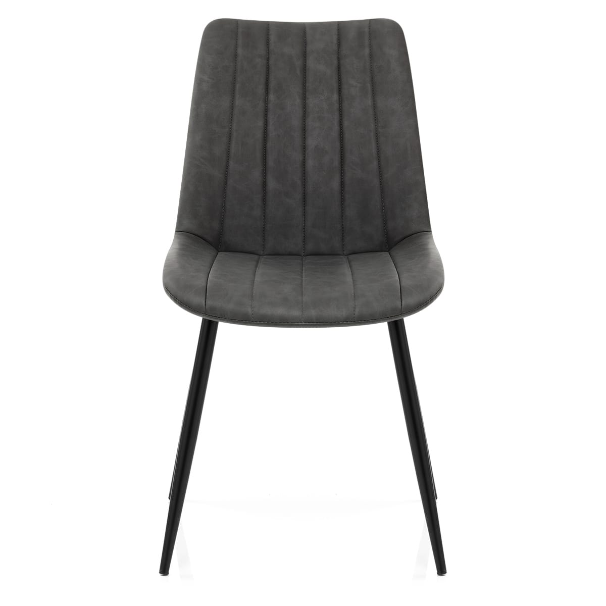 Silla Cuero Sintético Anticado - Camino Gris