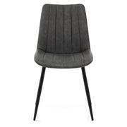Silla Cuero Sintético Anticado - Camino Gris