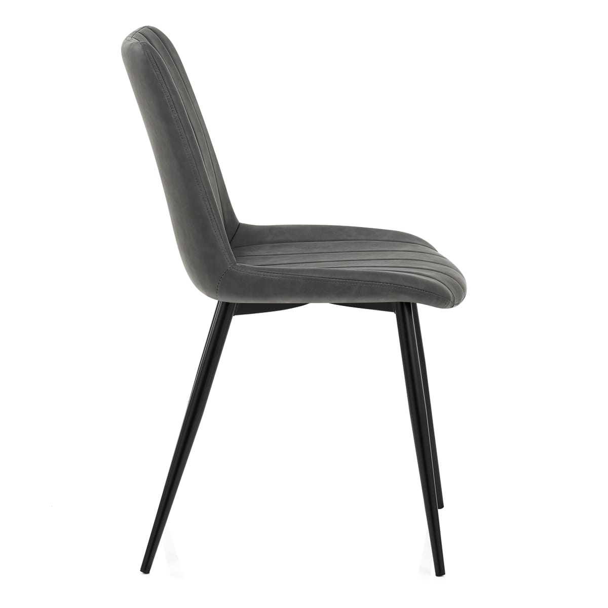 Silla Cuero Sintético Anticado - Camino Gris