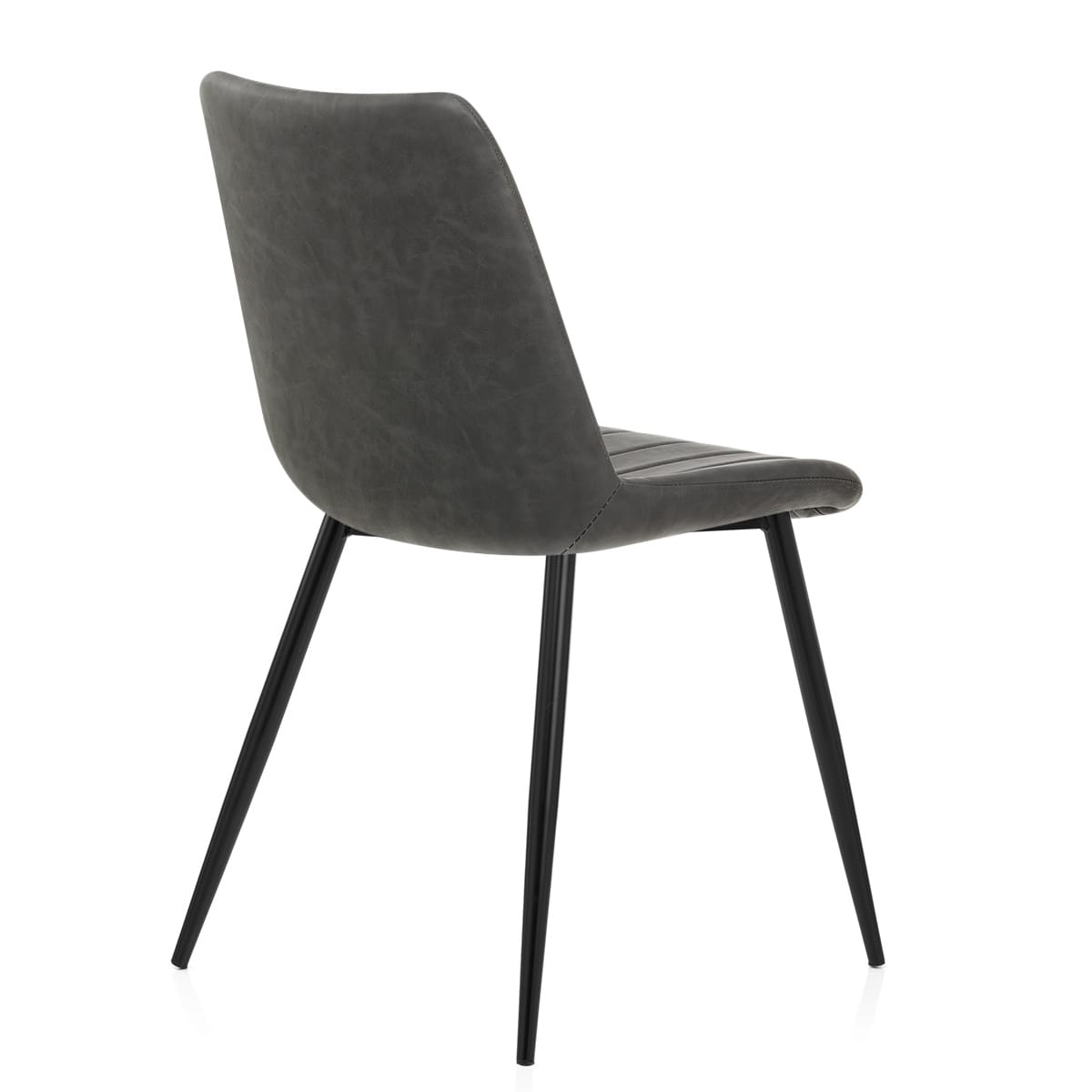 Silla Cuero Sintético Anticado - Camino Gris