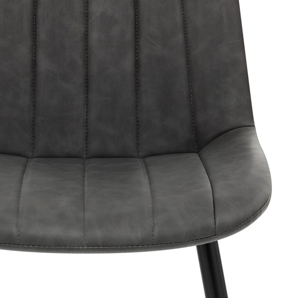 Silla Cuero Sintético Anticado - Camino Gris