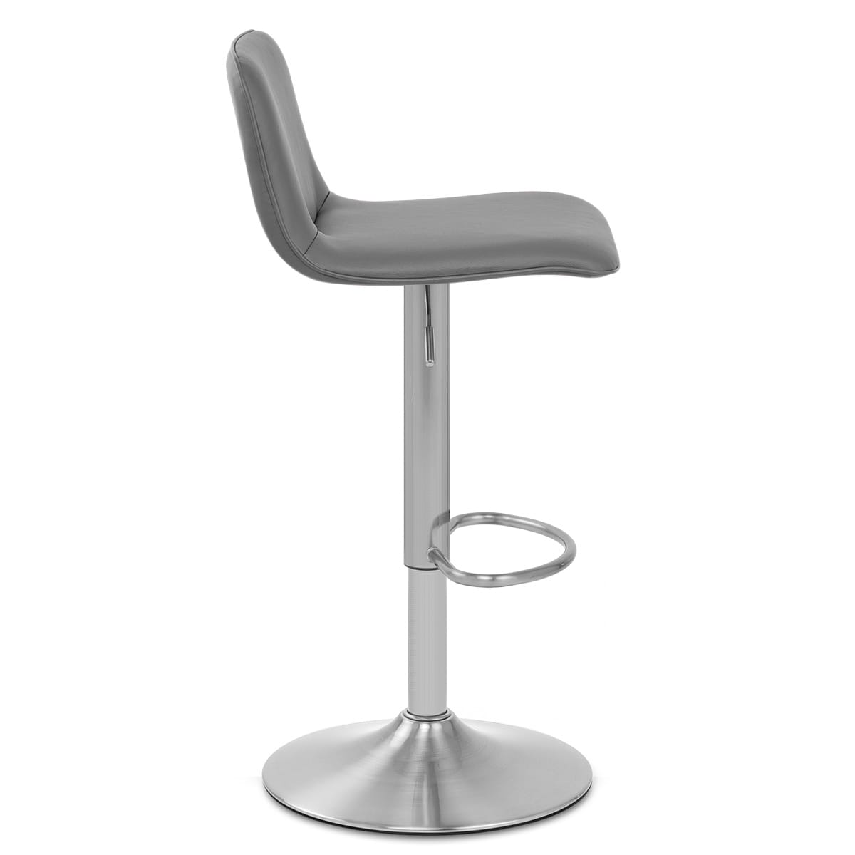 Taburete Polipiel Satinado - Cape Gris