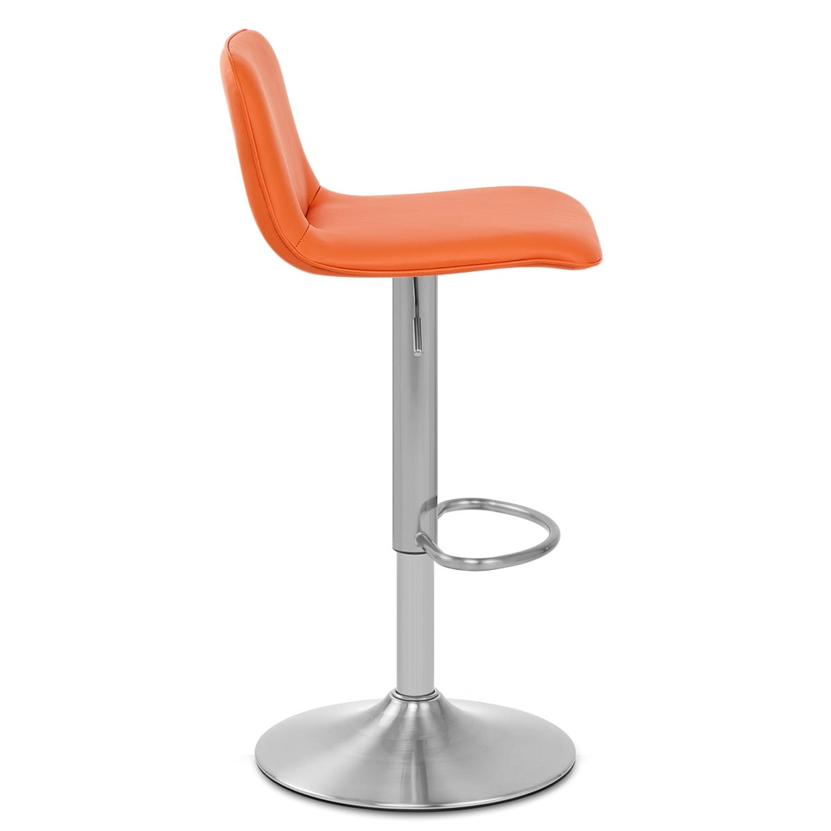 Taburete Polipiel Satinado - Cape Naranja